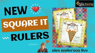 Alex Anderson LIVE  Square It Ruler by Quilters Select [upl. by Maddox492]