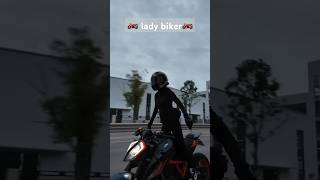 Lady biker🏍️ ladybikerider shorts trending travel foryou viralshort [upl. by Cassey]