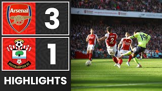 HIGHLIGHTS Arsenal 31 Southampton  Premier League [upl. by Cheryl229]