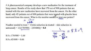 USMLE ACE Video 7 Number Needed to Treat Practice Question [upl. by Herminia]