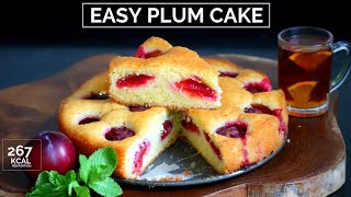 Easy plum cake recipe  Coffee tea cake with plums  Plum torte  Tart with plums  كيكة الفواكه [upl. by Christine]