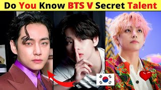 Amazing Facts About BTS Kim Taehyung shorts 🤔 do you know about bts v secret talent [upl. by Fillender571]