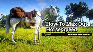 Red Dead Redemption 2  How To MAX Out Your Horses Speed [upl. by Noyahs]