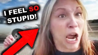 MAGA Woman FREAKS Realizes Shes Wrong In RealTime [upl. by Fendig7]