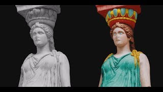 Colors of Ancient Europe – Caryatid from the Erechtheion in Athens [upl. by Dene]