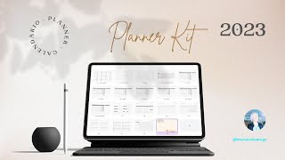 Planner Kit 2023  Descárgalo GRATIS en PDF  CANVA  GoodNotes [upl. by Enilrahc]