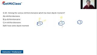 Least dipole moment KCET 11th Chemistry Hydrocarbons [upl. by Lussi994]