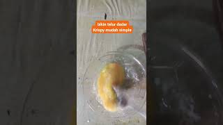 Telur dadar crispyshorts cooking food khusnulfathanfamily olahantelur [upl. by Akinyt]