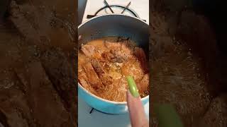 Guisado de gandules secos Masitas de cerdo y calabaza  Alto en proteína 🤤😋😃 [upl. by Moishe]