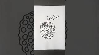 LICHEE DRAWING lichee fruitdrawing easydrawing [upl. by Rafter443]