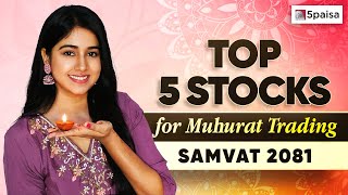 Muhurat Trading 2024 Stocks  Top 5 Fundamental Stocks for Diwali [upl. by Oeram936]