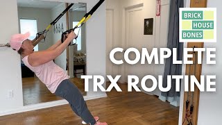 Complete TRX Workout Routine for STRONG BONES  trx osteoporosis bonehealth pt physio homegym [upl. by Nnaecyoj483]