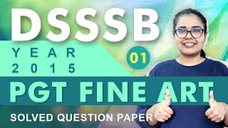 Kishore Kalakaar  DSSSB  PGT Fine Art  Solved Question Paper  2015  Episode 01 [upl. by Coats513]