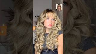 Debby Ryan inspired hair debbyryan hairstyle hairtok hair disneygirl hairtutorial fringe [upl. by Dosi124]