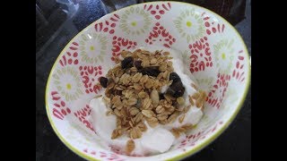 Homemade Granola with Weight Watchers Smartpoints [upl. by Sacksen574]