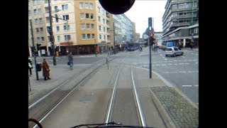 Straßenbahn Braunschweig Führerstandsmitfahrt Linie M3 [upl. by Esinrahs]