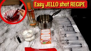 HOW TO MAKE JELLO SHOTS  EASY JELLO SHOT RECIPE [upl. by Eiramana212]