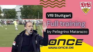 VfB Stuttgart  full training by Pellegrino Matarazzo [upl. by Yanrahs]