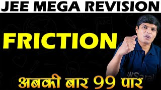 Friction One Shot Physics JEE Mega Revision  All Concepts PYQs with Session PDF [upl. by Ahsinav]