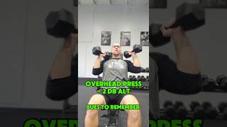 Overhead press  Alternating  Cues [upl. by Naggem]