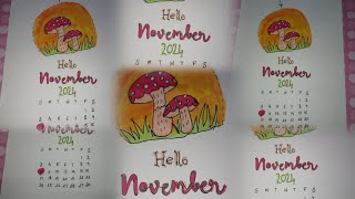 November month calendar📅 [upl. by Ahseekal]