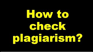 Plagiarism checking How to check plagiarism of research paper or any content [upl. by Nilra]