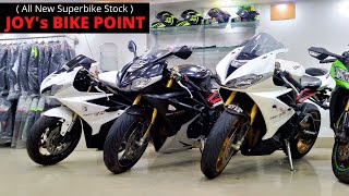 Three Daytona 675R Under one Roof I New Riding Gears Stock in Joys Bike Point Kolkata 🔥 [upl. by Jolyn]