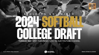 2024 AU Pro Softball College Draft [upl. by Leirad]