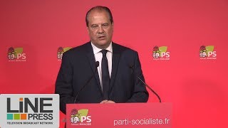 Conférence de presse de JeanChristophe Cambadéllis  Paris  France 18 mai 2017 [upl. by Nnalorac]