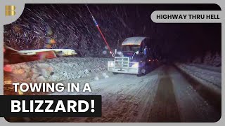 Tow in the Snowstorm  Highway Thru Hell  Reality Drama [upl. by Geralda]