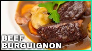 Delicious Beef Bourguignon Recipe [upl. by Eecyak]