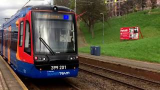 CityLink Stagecoach Sheffield TramTrain 399201 At Sheffield Station [upl. by Neelrahs754]