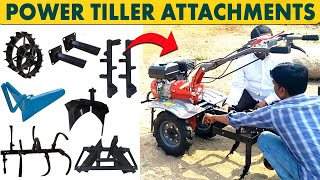 Power Tiller Attachments  Power Tiller Machine  Power TillerWeederCultivator Accessories [upl. by Couture]