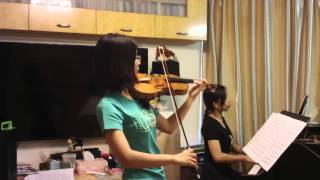 ABRSM 201619 Grade 8 Violin A4 Bach Concerto in A minor 1st mvt by Doris Lee and Lai Bo Ling [upl. by Neggem]