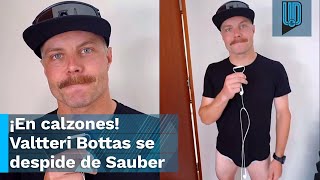 ¡EN CALZONES Valtteri Bottas se despide de Sauber con un emotivo mensaje [upl. by Ailices]