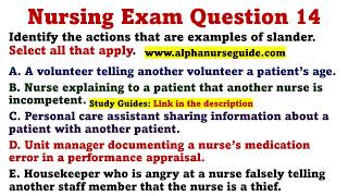 481  Nursing Questions for NCLEX ATI Exit Exam amp Hesi Exit Exam  NCLEX RN  NCLEX PN  LPN  LVN [upl. by Bridgette]