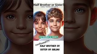 Understanding Half Siblings What is a Half Brother or Half Sister HalfSibling FamilyTerms [upl. by Noreg471]