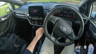 Heel toeing on the street  2020 Ford Fiesta ST POV drive [upl. by Hadik]