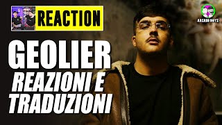 GEOLIER  IL CORAGGIO DEI BAMBINI  con traduzioni   REACTION by Arcade Boyz [upl. by Graybill173]