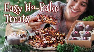 Easy NOBAKE treats perfect for the holidays 🎄 [upl. by Ellehsad]