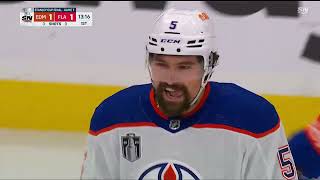 Mattias Janmark scores and tie game in Game 7 Stanley Cup Final Oilers Panthers [upl. by Sarah]