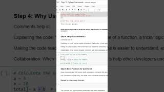Python Comments  100 Days of Python Programming  Day12 part 3 [upl. by Htebazile]