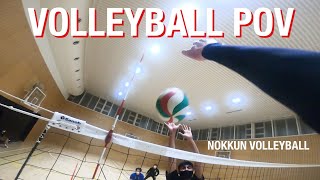 GoPro Volleyball 19 Left Wing Spiker POV [upl. by Imailiv]