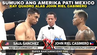 John Riel Casimero vs Saul Sanchez Sumuko ang Boung Amerika at Mexico [upl. by Farlie]