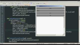 18  Python PyQt Interfaz gráfica  QGraphicsView Polygon Dibujar polígonos [upl. by Nali]
