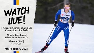 LIVE FIS Nordic Junior World Ski Championships 2024 Planica  Mixed Team Cross Country Competition [upl. by Felicio189]