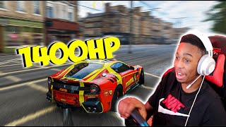 1400HP Twin Turbo Ferrari Takes Drifting To The Streets [upl. by Ligriv]