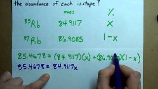 How to Find the Abundance of Each Isotope [upl. by Anahsahs656]