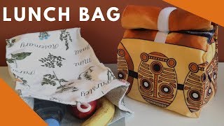 DIY COMMENT COUDRE UN LUNCH BAG  SAC À GOÛTER [upl. by Chandless591]