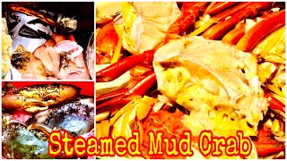 How To Clean and Steam The Mud Crab In Easy Way  My Very Own Version [upl. by Aibara]